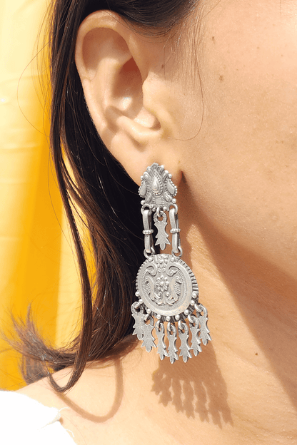 Silver Polish Chitai Earrings