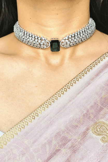 Malaika Arora Inspired Zircon Choker & Earrings