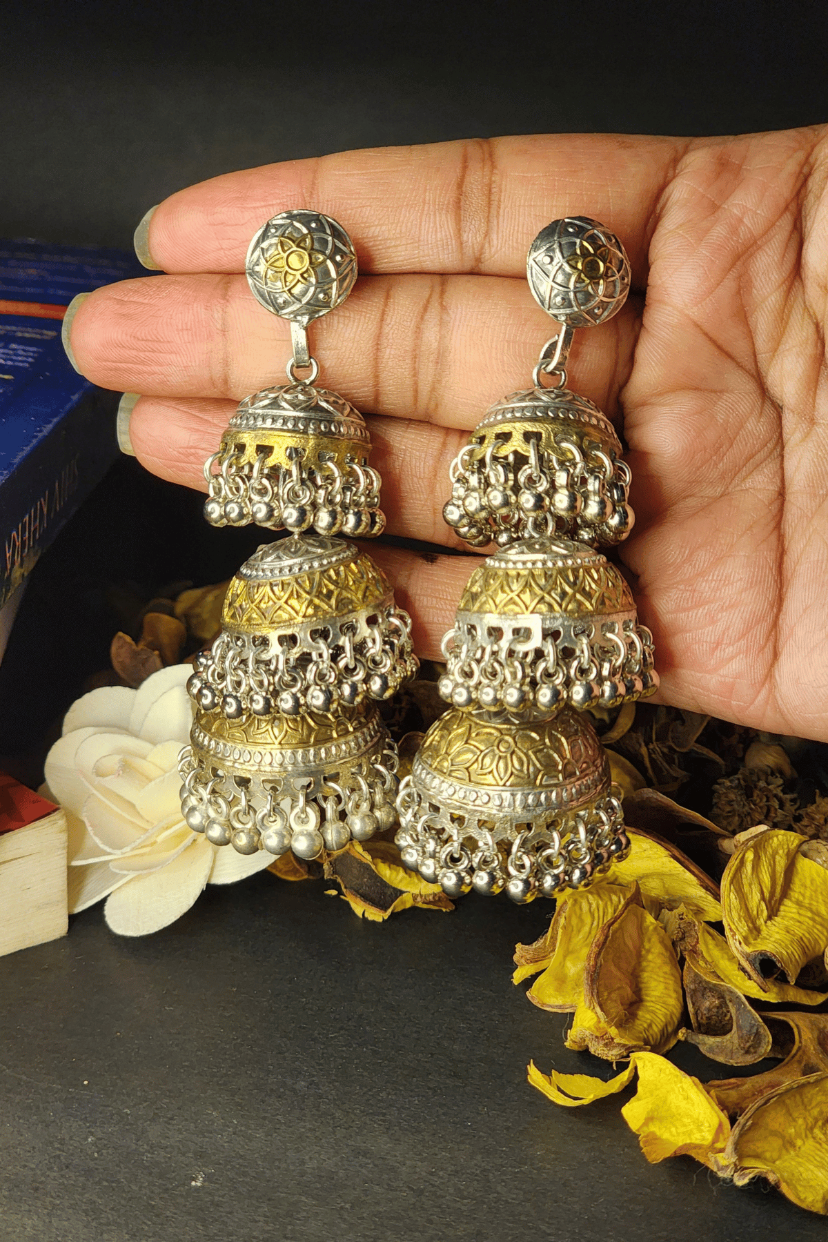 Triple Line Alia Bhatt Inspired Jhumka